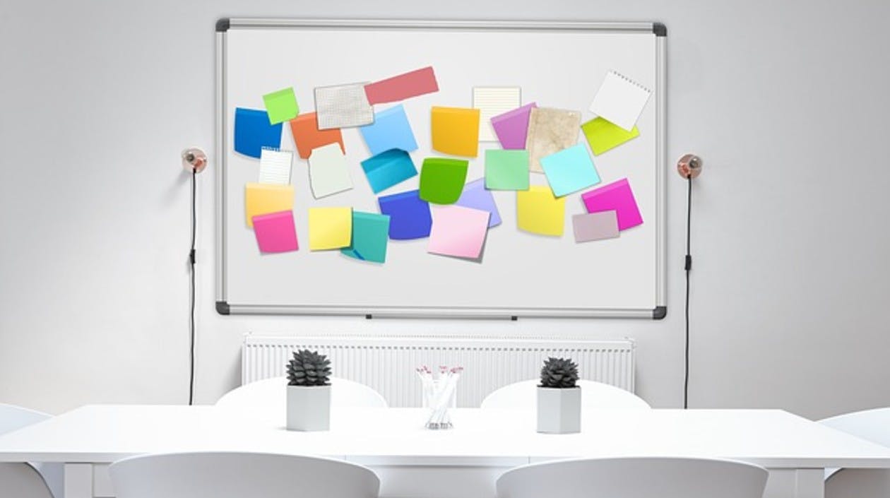 Board mit Post-its