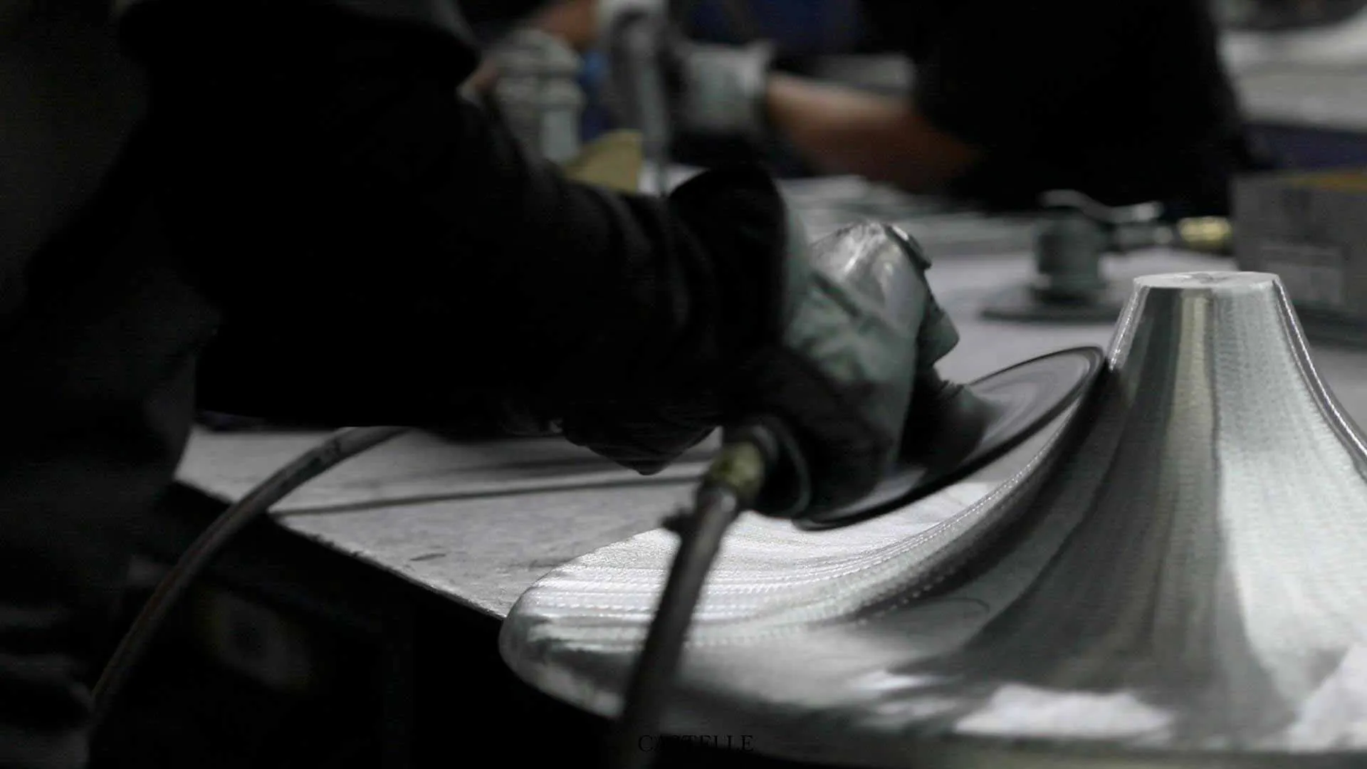 Factory image of outdoor furniture being made.