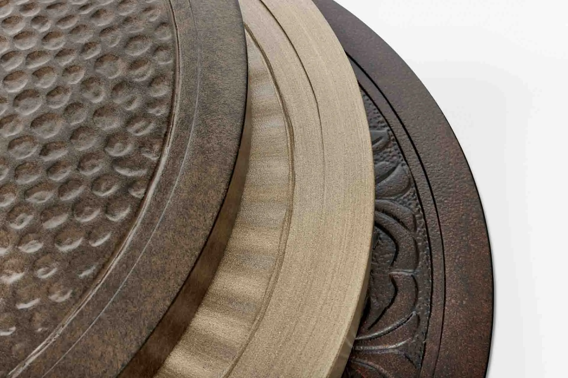 Array of outdoor table top options.
