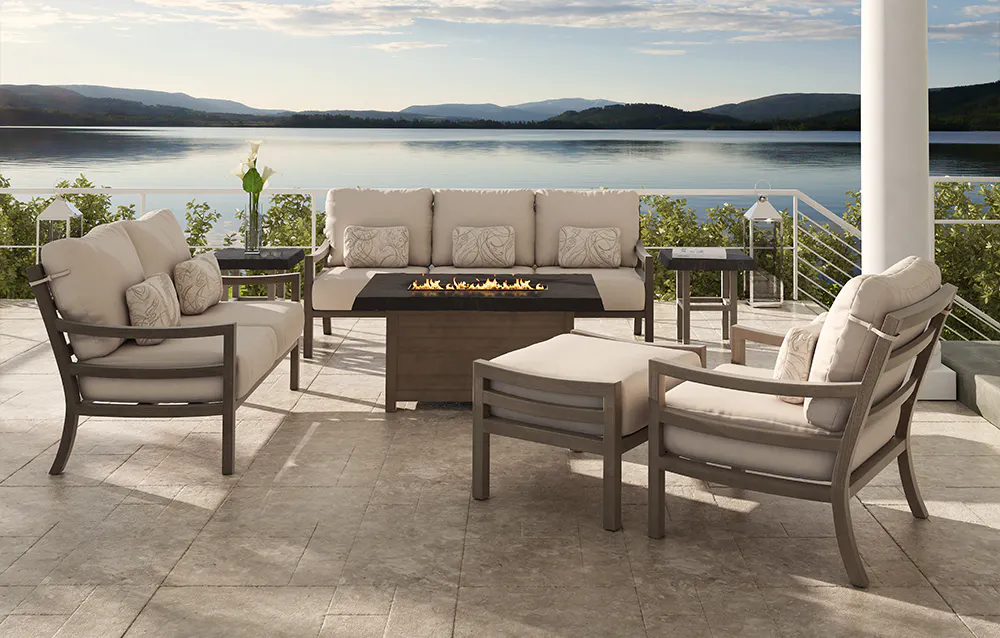 castelle patio umbrellas Gala Cushioned Sofa By Stand included Coco - Castelle
