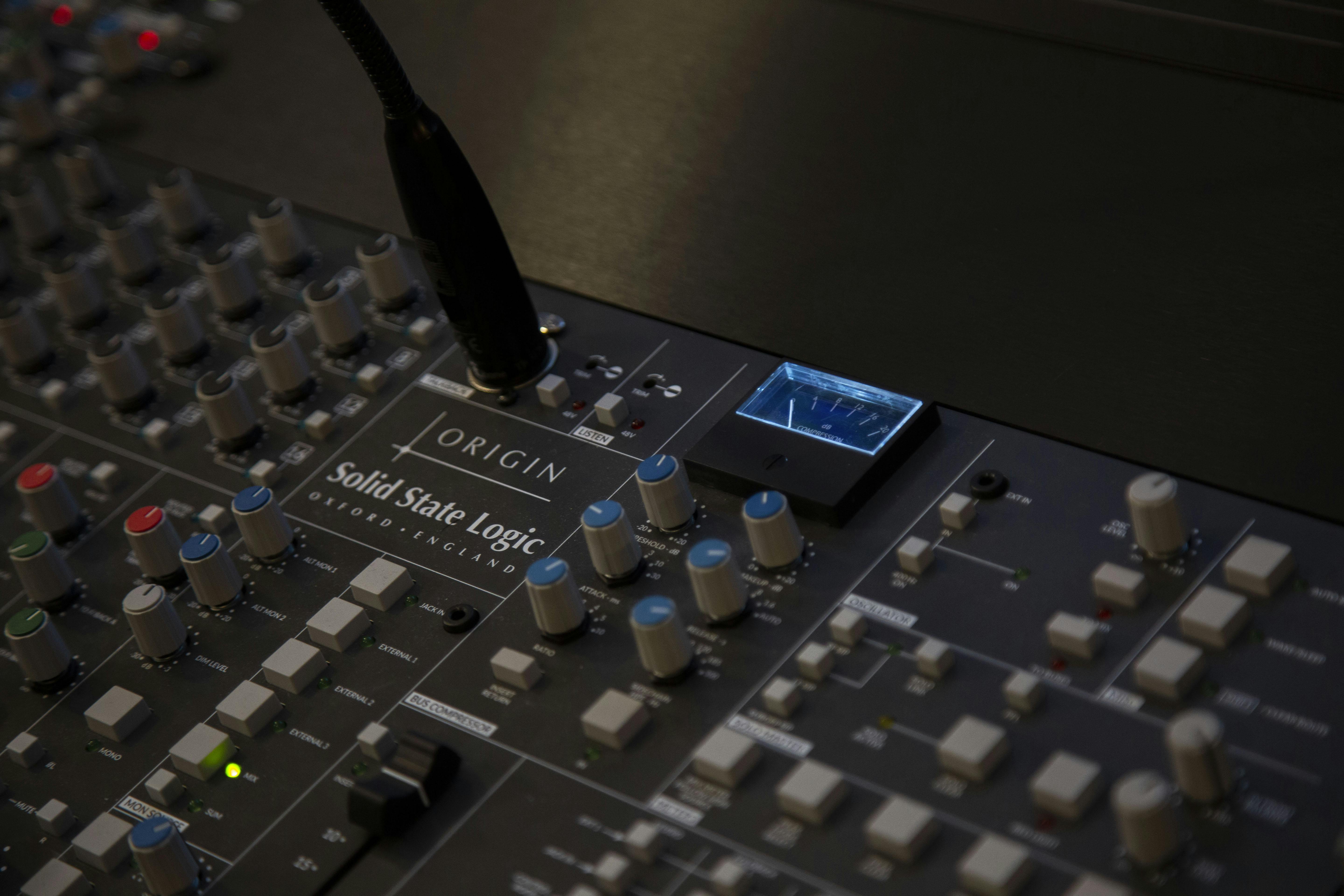 SSL console for Creative Audio Production & Sound Engineering at Catalyst Berlin in studio K4. CAP 