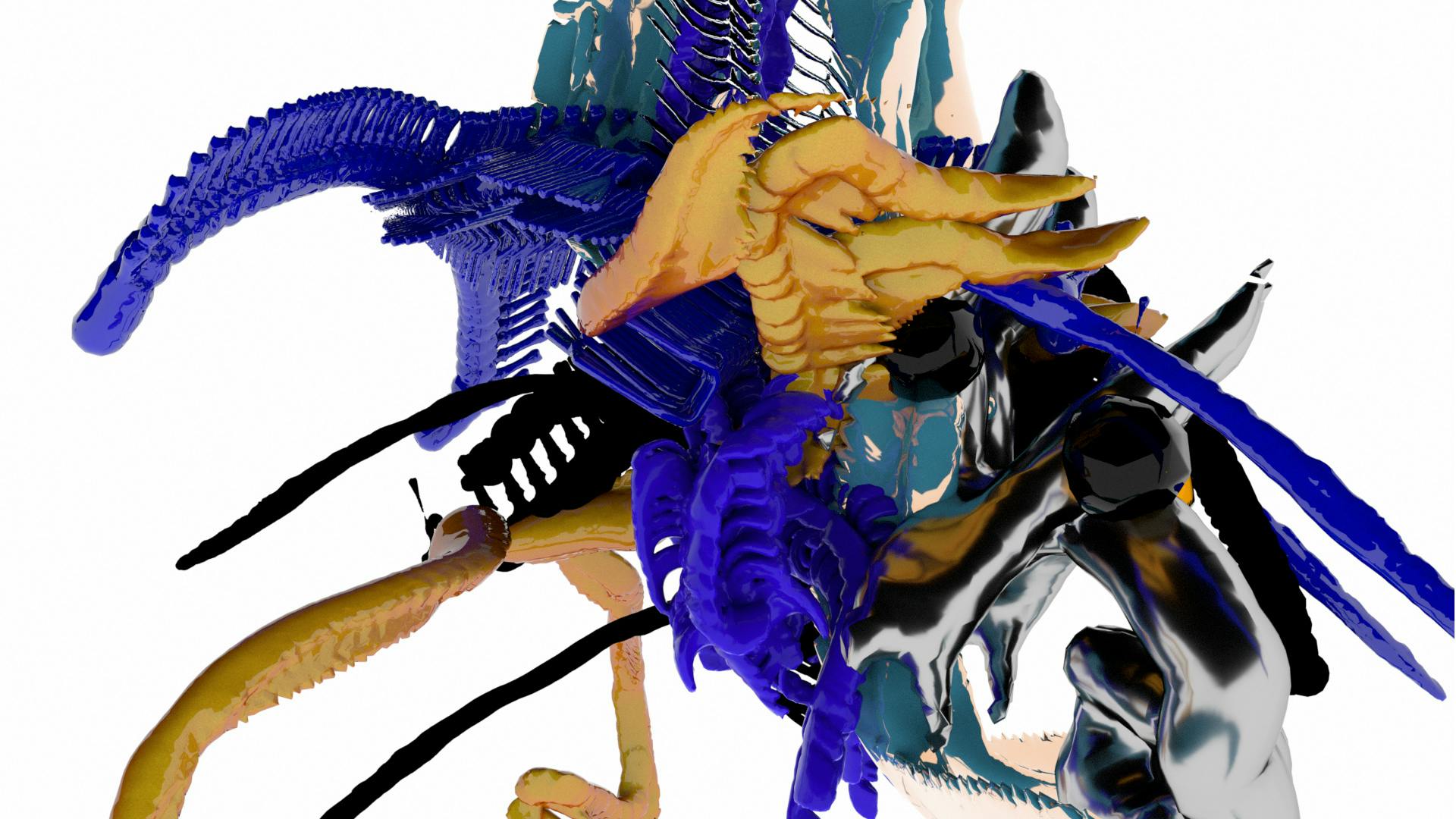 Paulina Greta, aka Imaginaria's visuals for Ignes Fatui live intallation at Signals Festival 2021