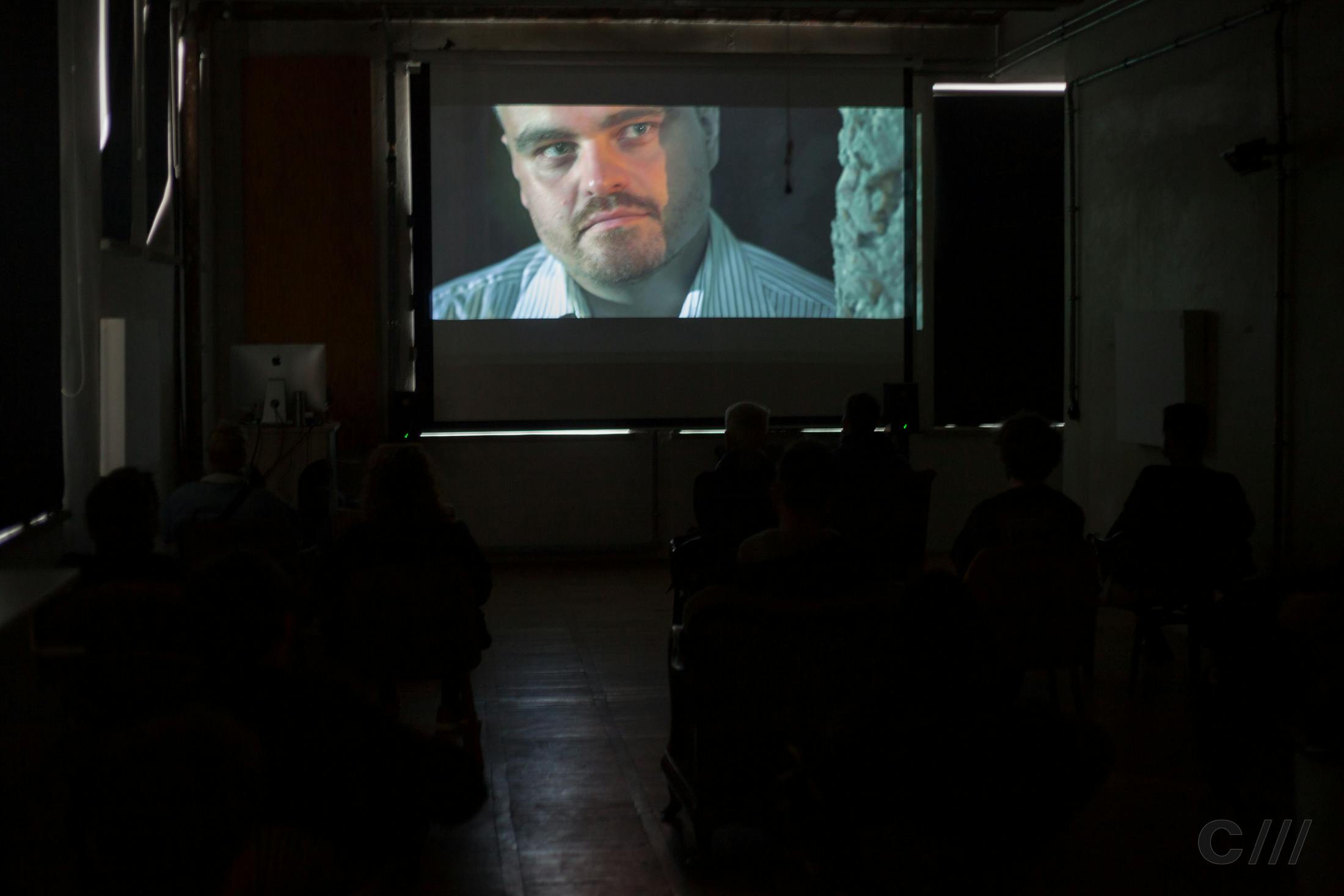 Juan Arthur in film screening at Signals Festival 2020 at Catalyst Berlin | Photo by Ian Dunham