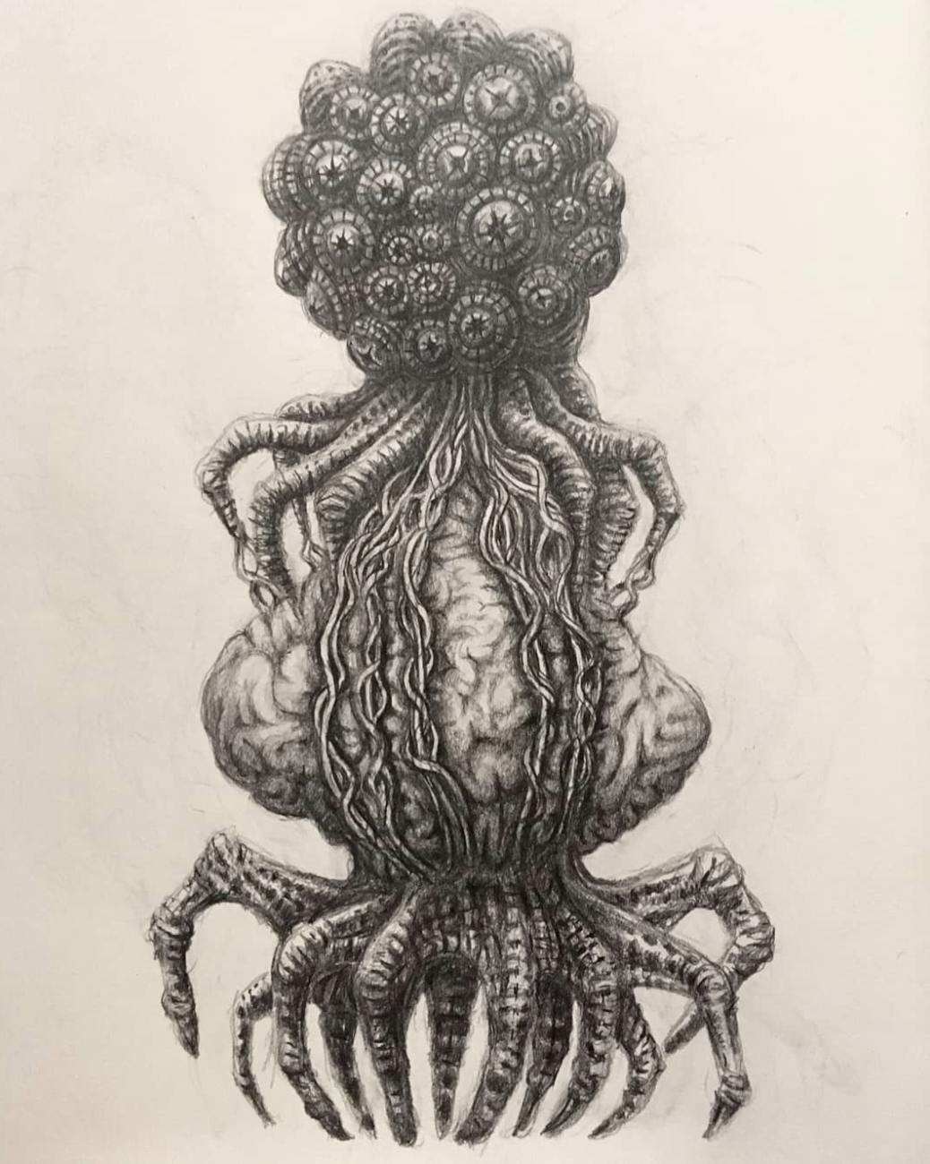 Pencil drawings by film director and practical FX sensation Craig Murray | Guest at Catalyst Berlin NoBerlinale festival