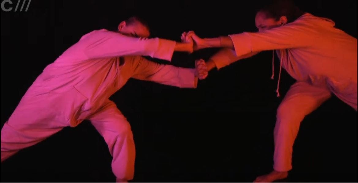 'Inside' performance at Lemonade Sorbet live show by Catalyst Berlin Screen Acting students  Merlina Scheffler and Manon Magnet