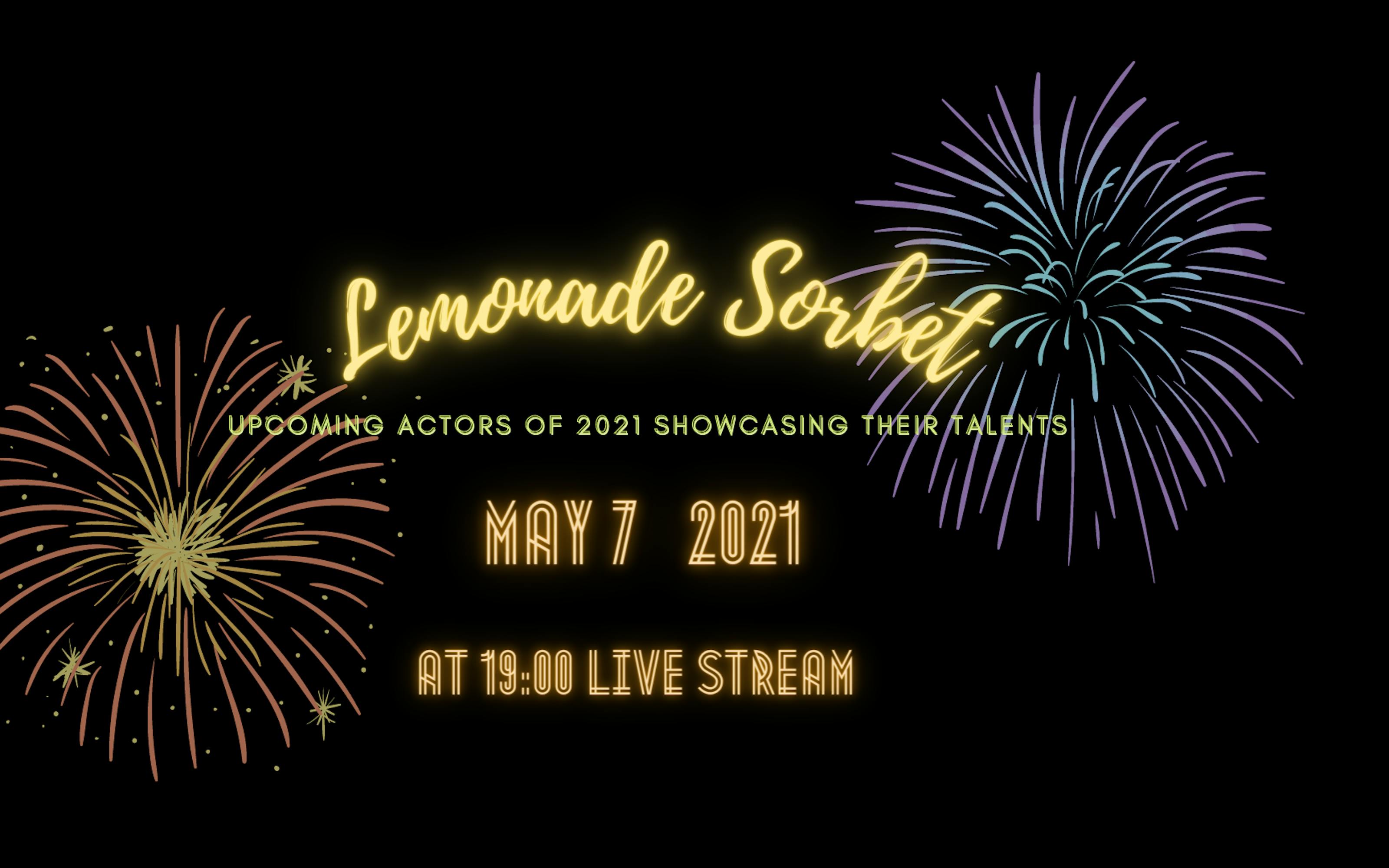 Lemonade Sorbet, live online theatre show by Catalyst Berlin Screen Acting Certificate students 2021