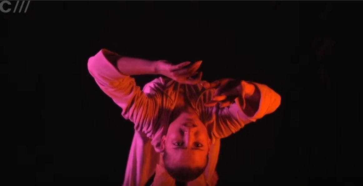 'Inside' performance at Lemonade Sorbet live show by Catalyst Berlin Screen Acting students  Merlina Scheffler and Manon Magnet