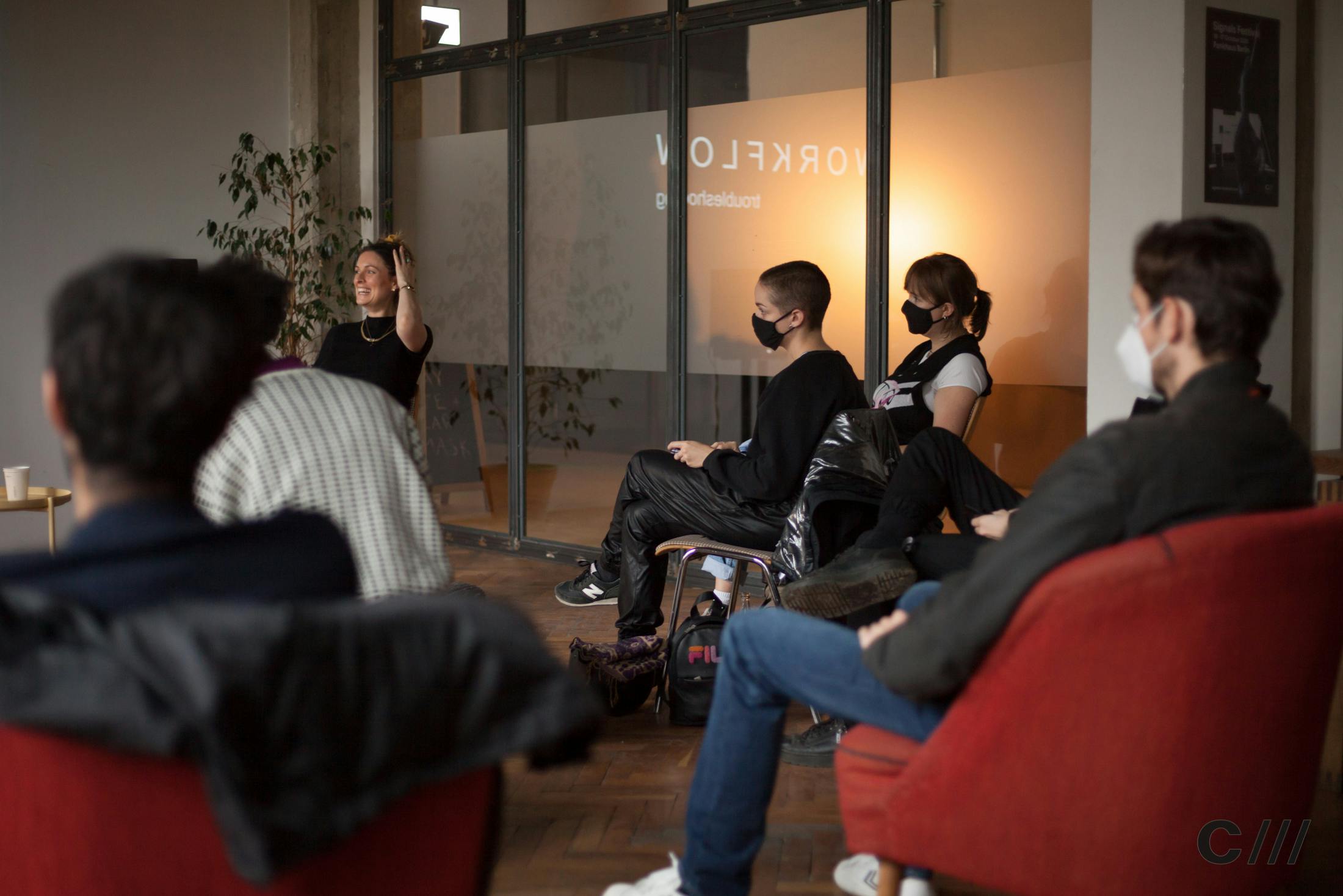 Music Production Workflow Troubleshooting Workshop with Charlie Baldwin and Issabassi | Signals Festival 2020 at Catalyst Berlin | Photo by Ian Dunham