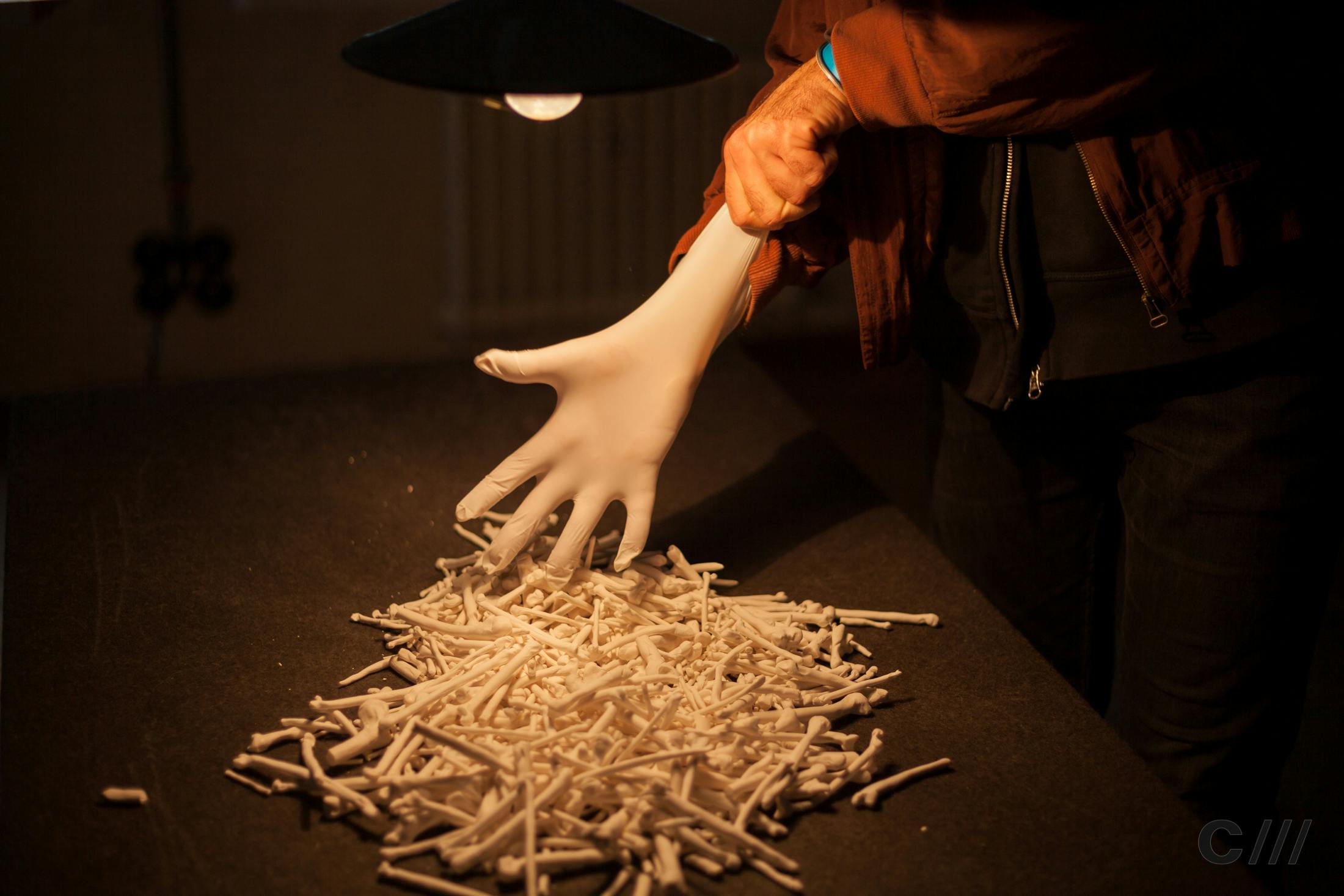 d’os et de sorts (of bones and spells) installation | Signals Festival 2020 at Catalyst Berlin | Photo by Ian Dunham