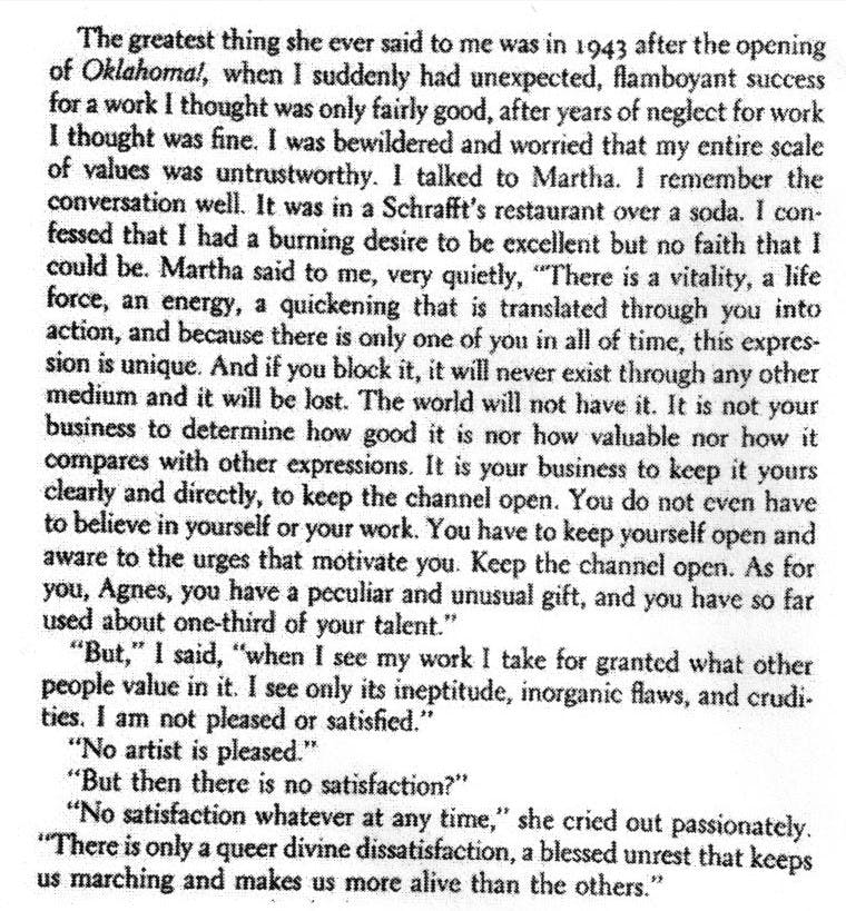 Agnes de Mille excerpt