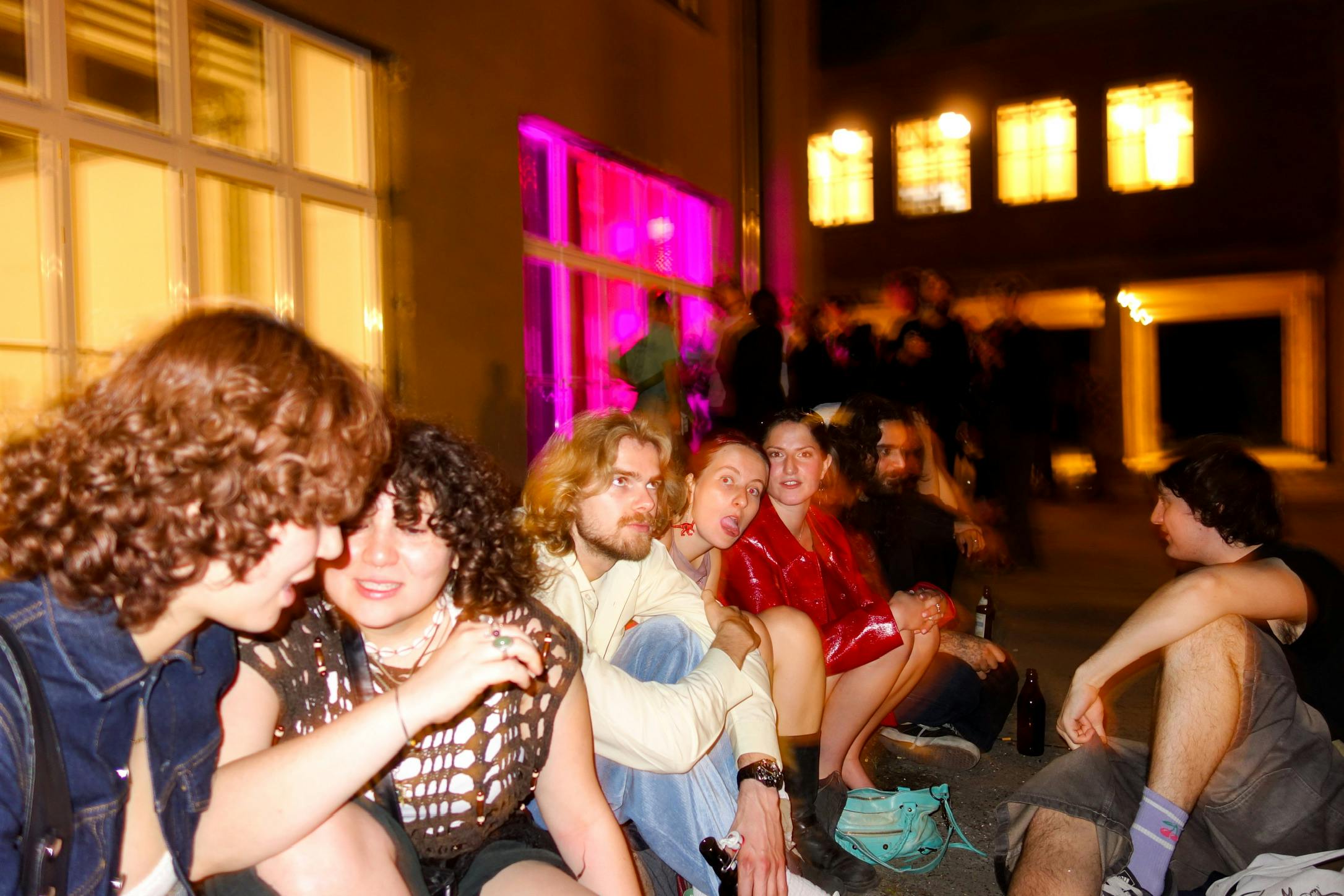 Catalyst students partying outside