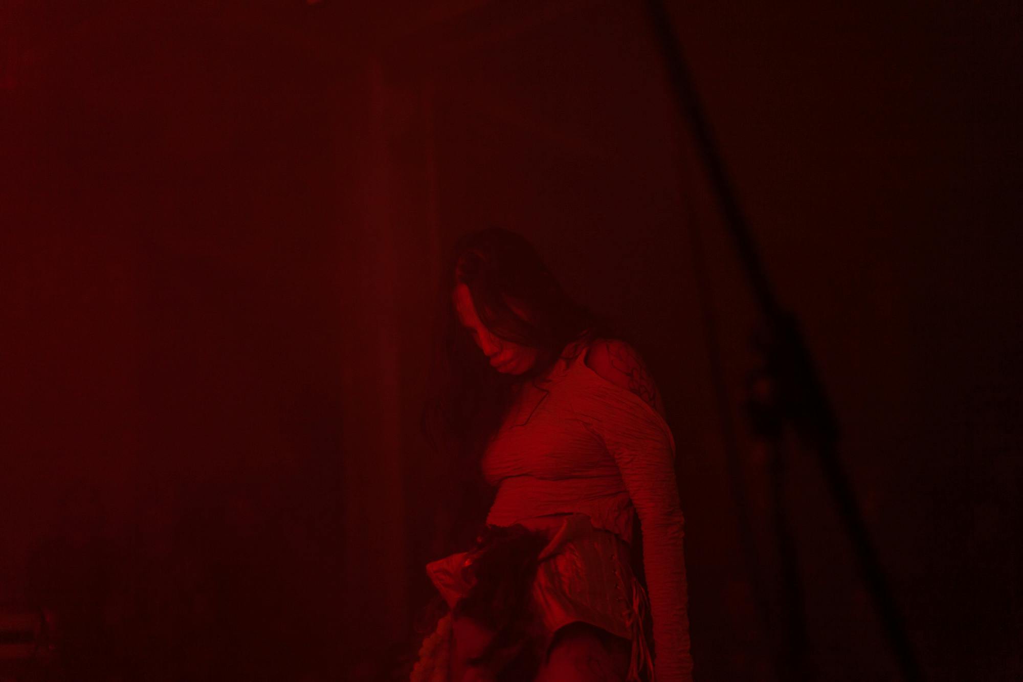 French artist BORA performs at Signals Festival 2021 with performers Romeo & Hellion | Photograph by Ian Margio