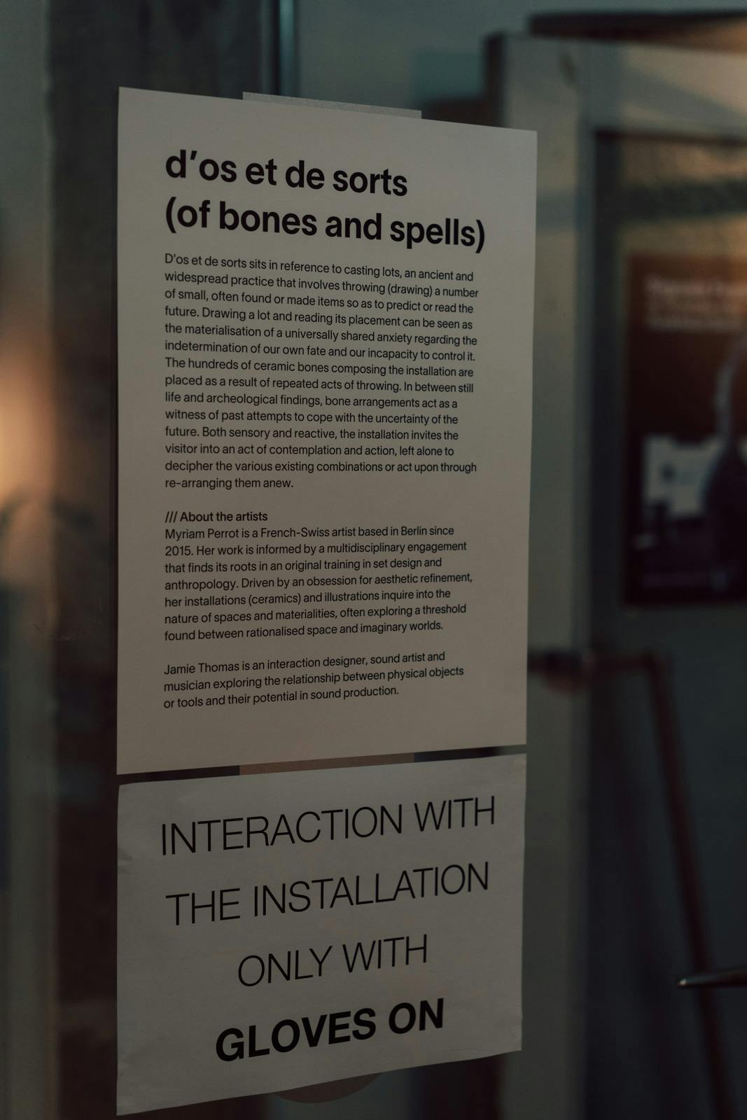 d’os et de sorts (of bones and spells) installation | Signals Festival 2020 at Catalyst Berlin | Photo by Dico Baskoro
