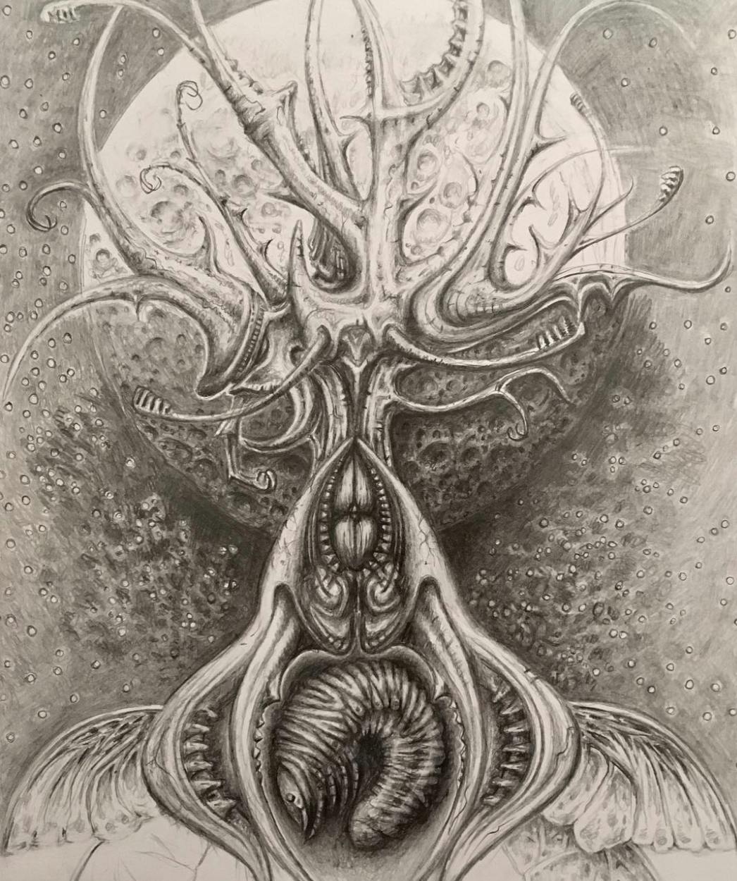 Pencil drawings by film director and practical FX sensation Craig Murray | Guest at Catalyst Berlin NoBerlinale festival