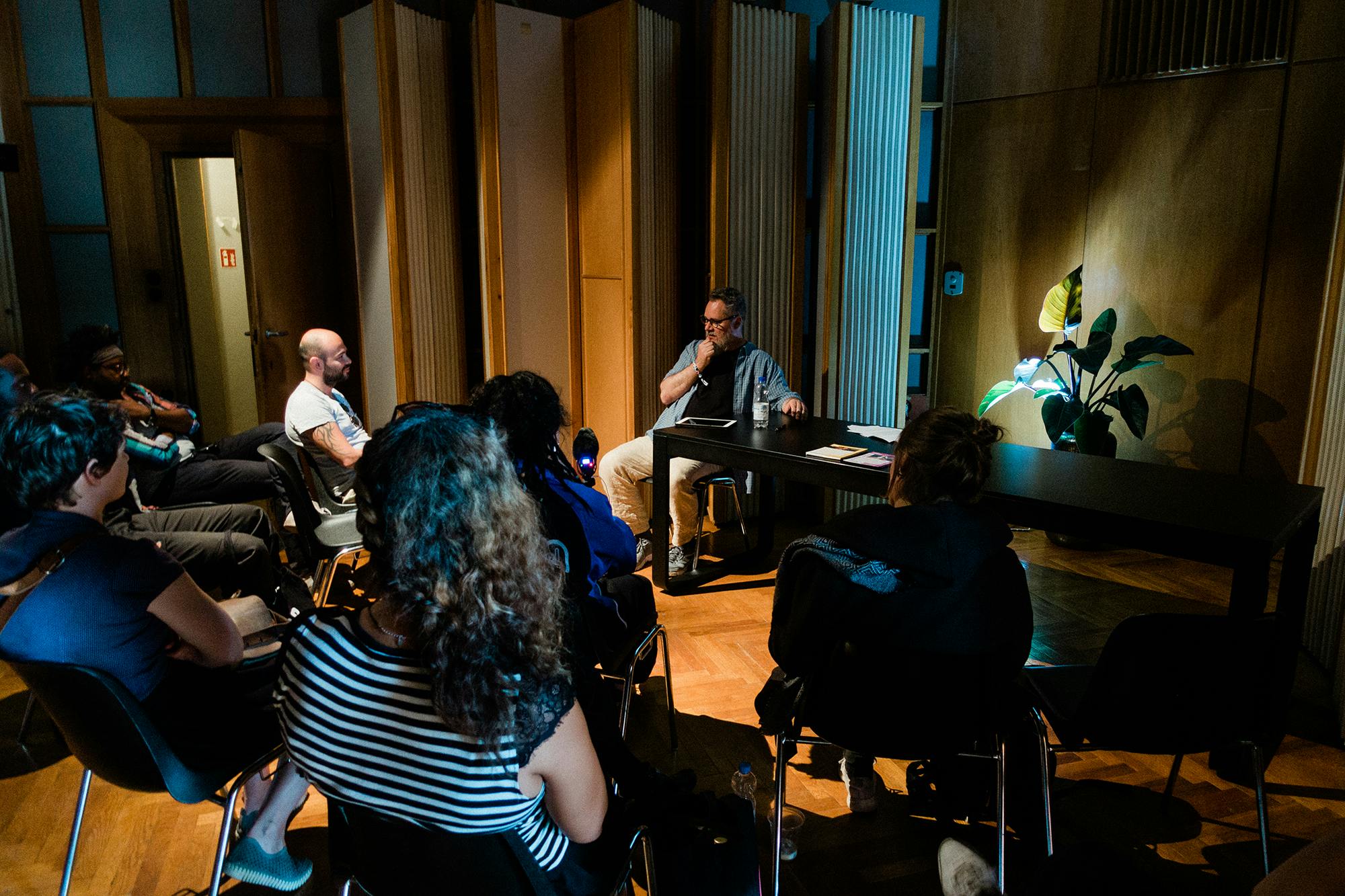 Catalyst Berlin Creative Production Music MA lead Richard Scott gives a presentation at Tech Open Air 2019