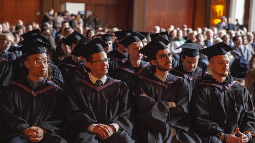 Graduating Catalyst students sit proudly during the ceremony