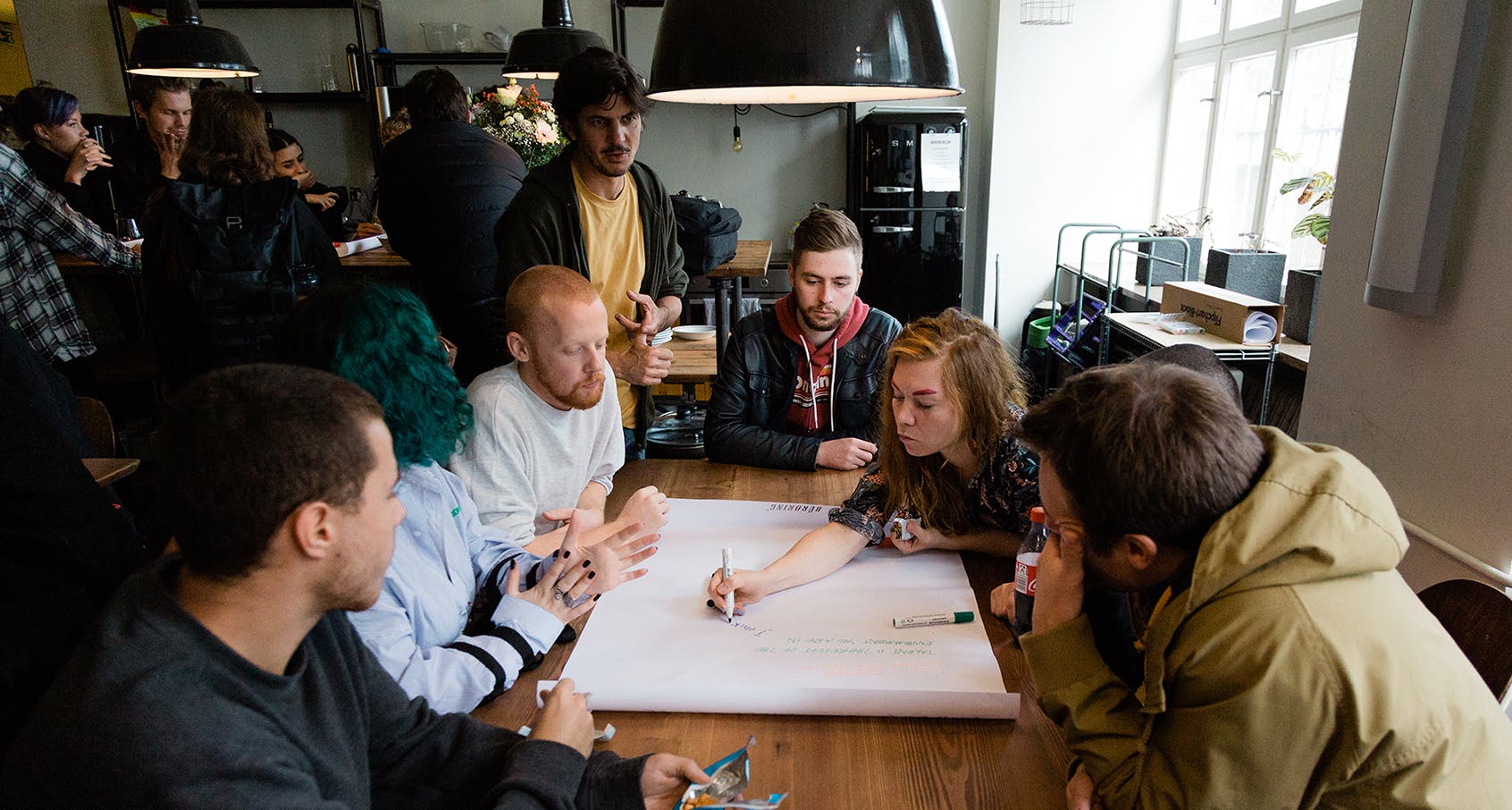 Catalyst Berlin Visual Effects lead Matthieu Schmit with students
