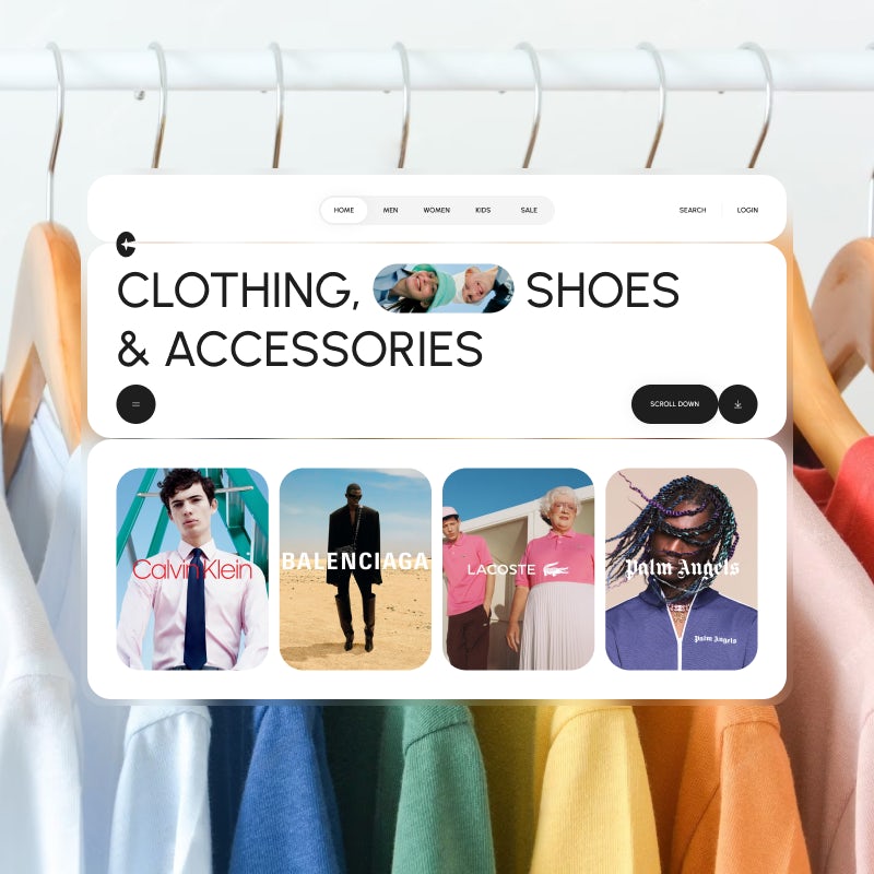 Web clothing, shoes & accessories