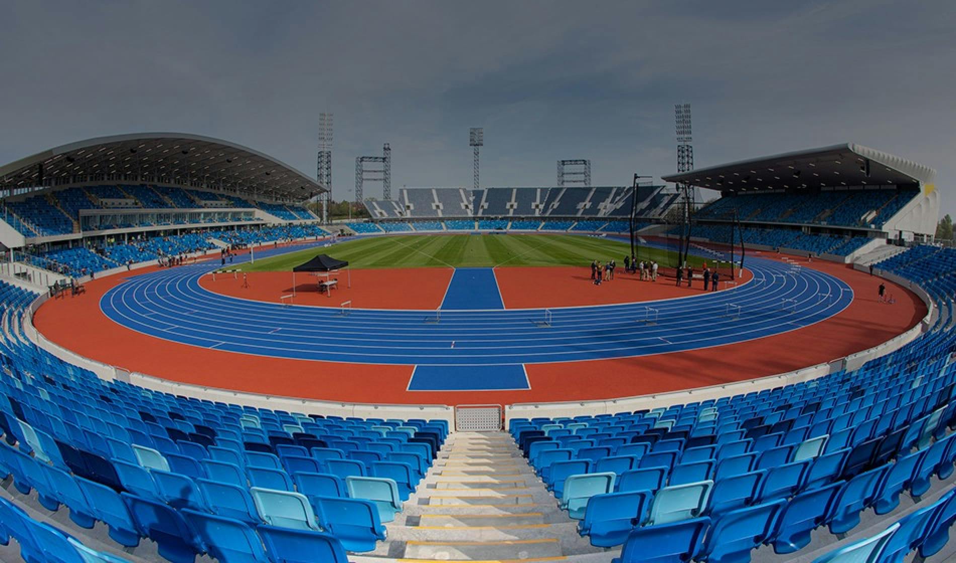 Picture of an stadium that was used in the Birmingham Commonwealth games