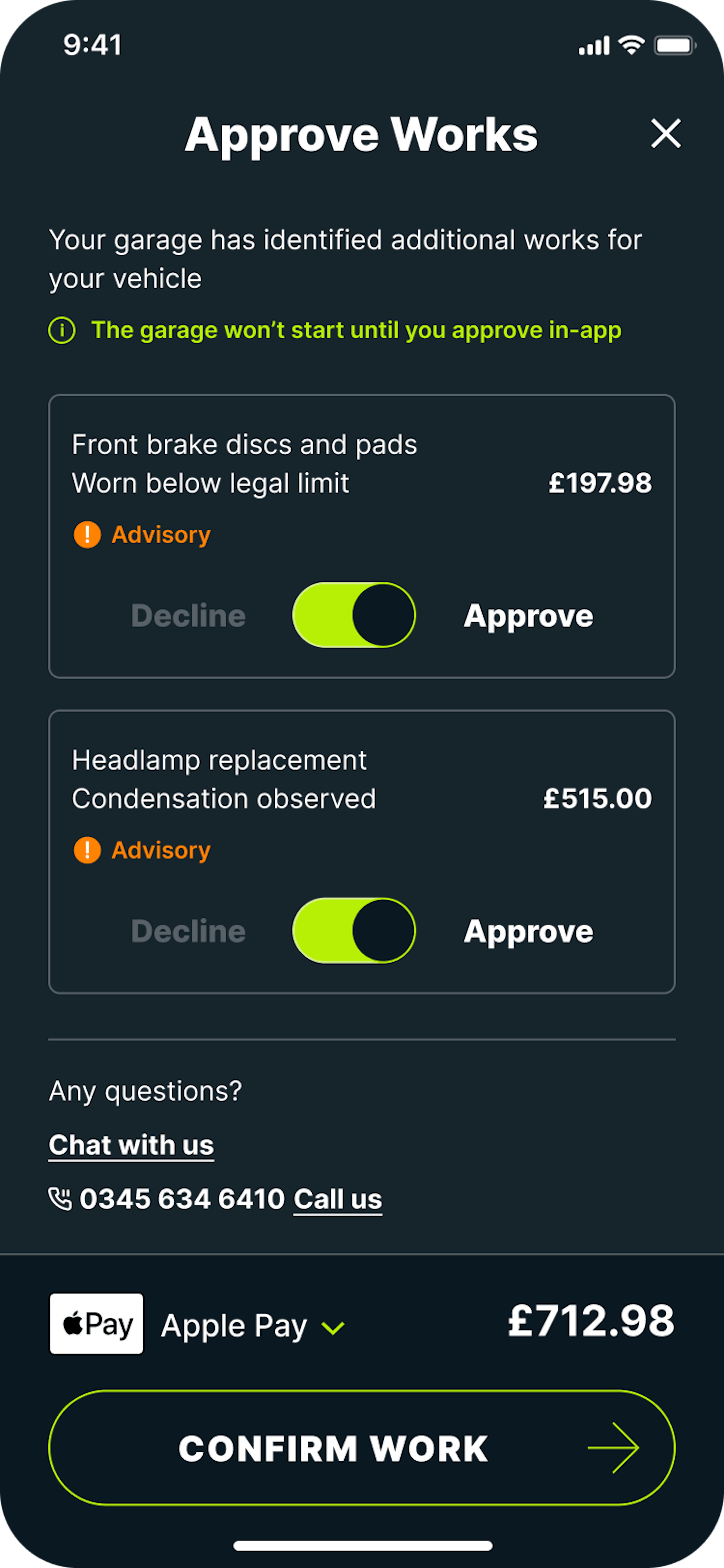 Caura fleet garage booking