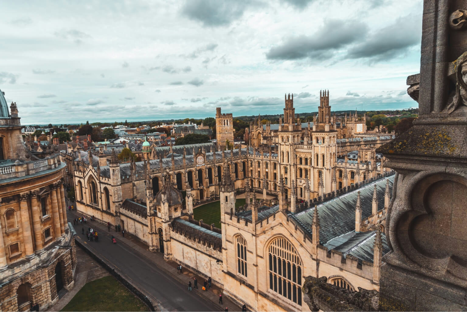 Birds Eye View of an Oxford University Building