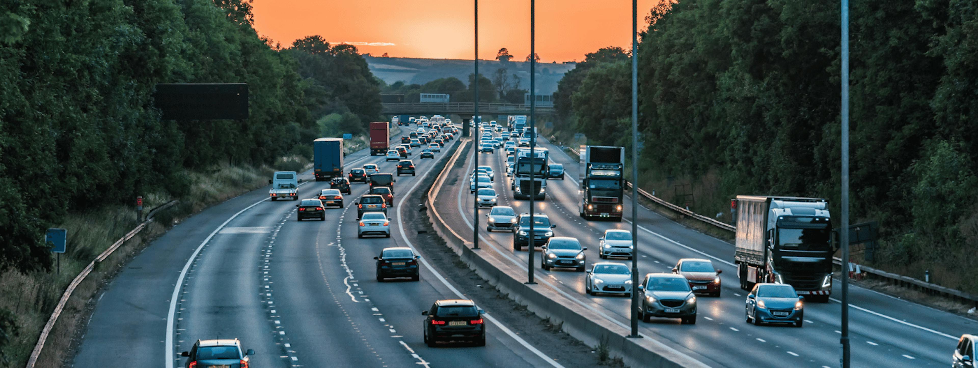busy motorway