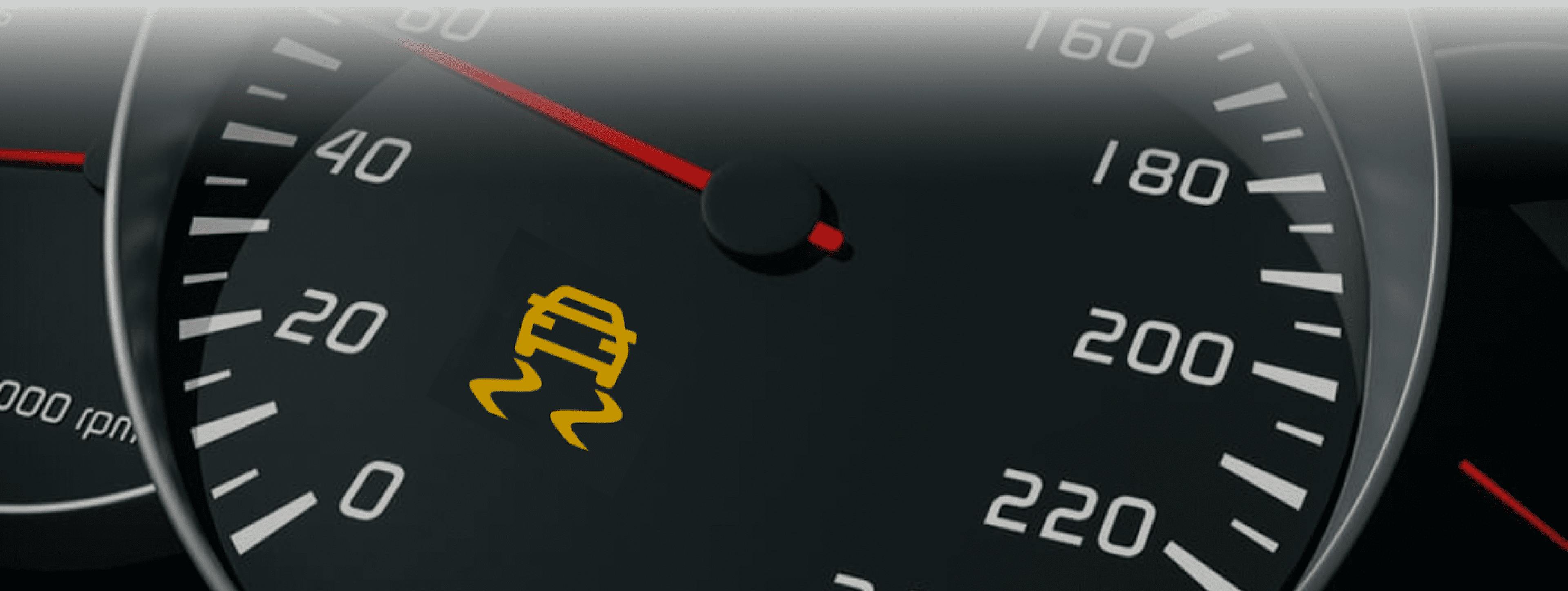 ESP warning light on car's dashboard