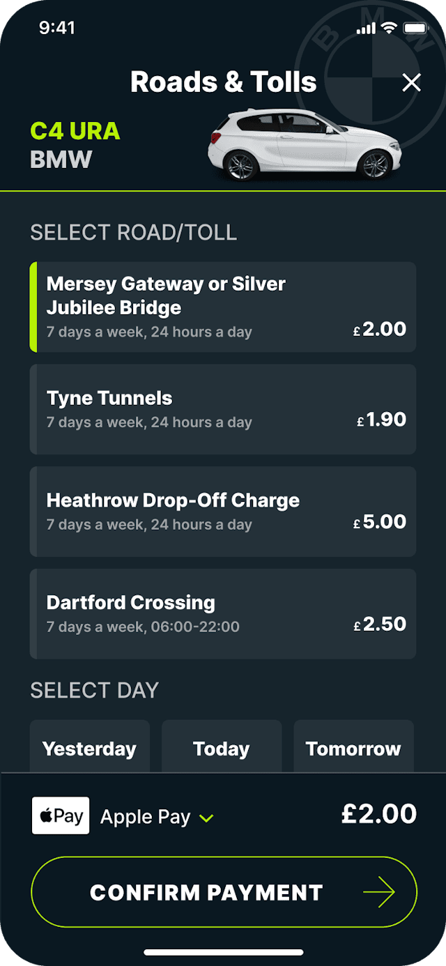 Merseyflow bridge payments | Caura