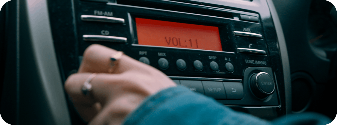 car radio volume 11