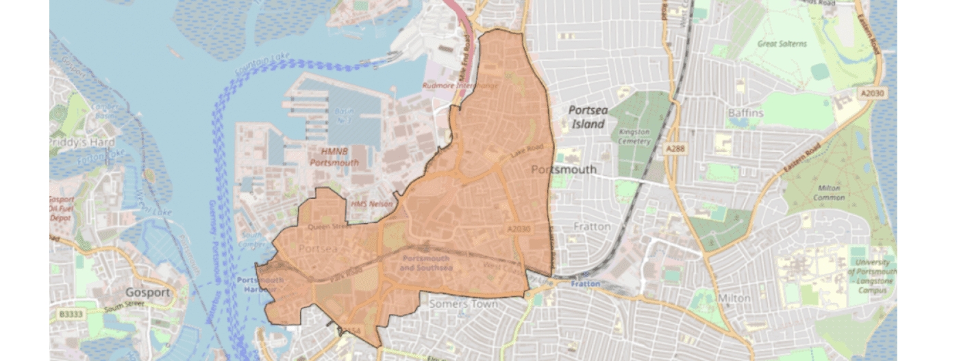 Portsmouth CAZ map