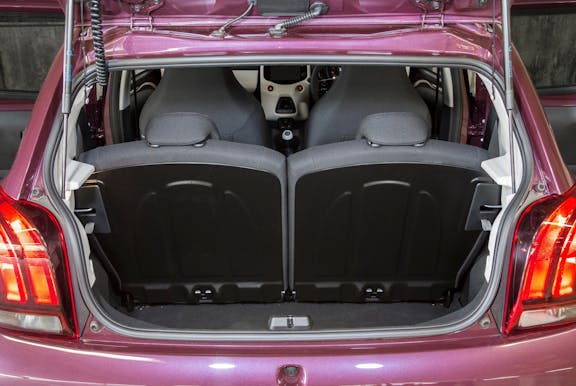 Boot space shot of the Peugeot 108
