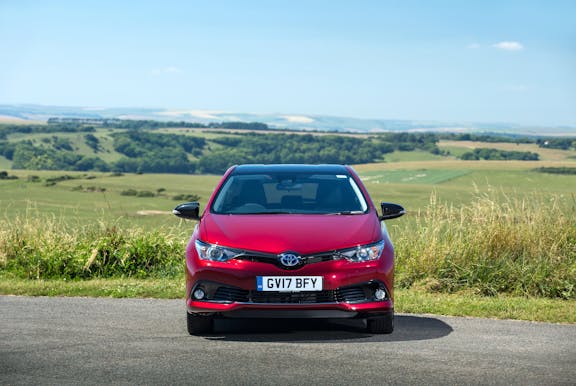 Front exterior of the Toyota Auris