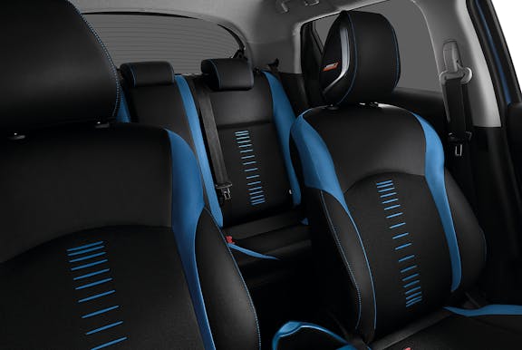 Rear seat shot of the Nissan Juke