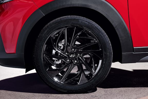 Wheel shot of the Hyundai Tucson