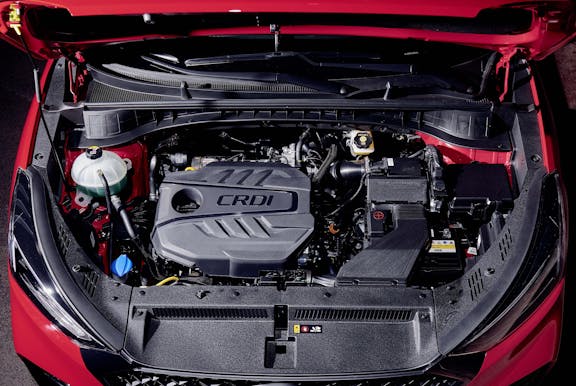 Engine shot of the Hyundai Tucson