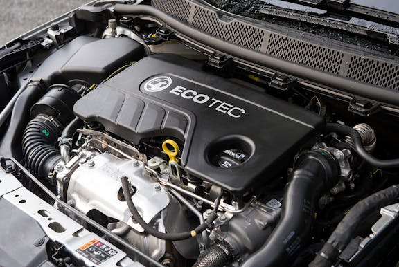 Engine shot of the Vauxhall Astra