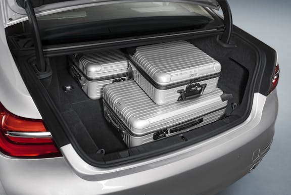 Boot shot of the BMW 7 Series