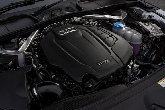 Engine shot of the Audi A5