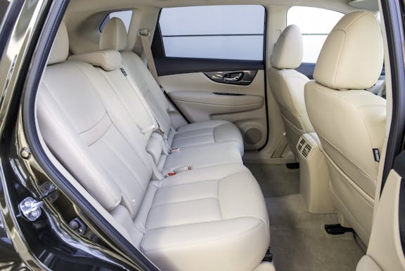 Rear seat shot of the Nissan X-Trail