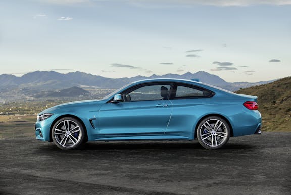 Side shot of a BMW 4 Series