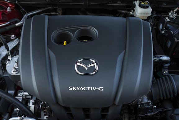 Engine shot of the Mazda 3