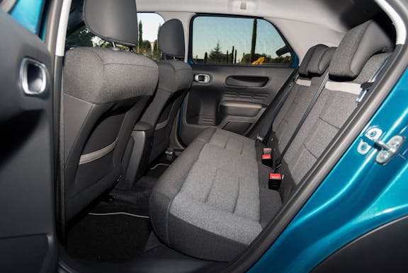 Rear seat shot of the Citroen C4 Cactus