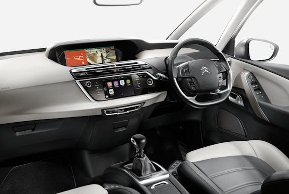 Interior shot of the Citroen Grand C4 Spacetourer