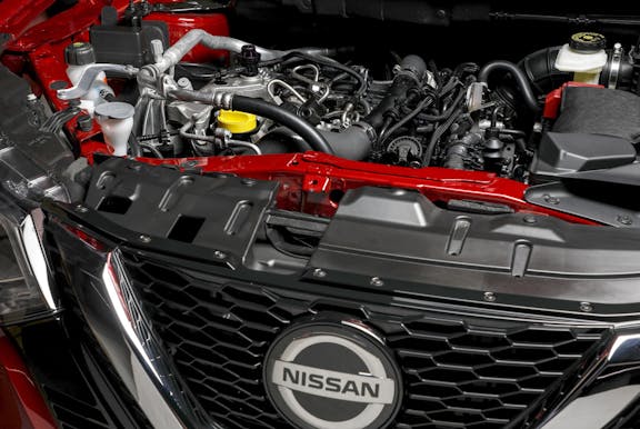 Engine shot of the Nissan Qashqai