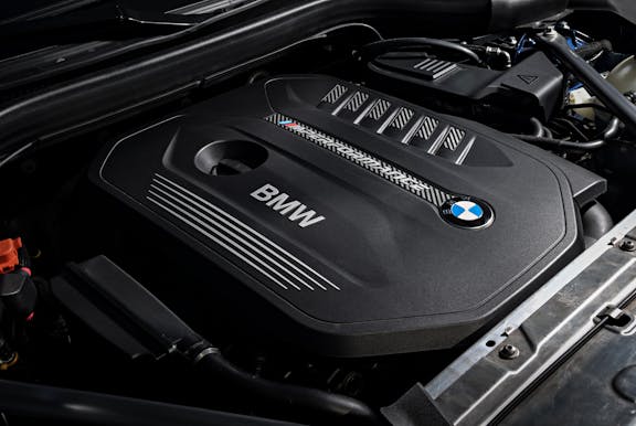 Engine shot of the BMW X3