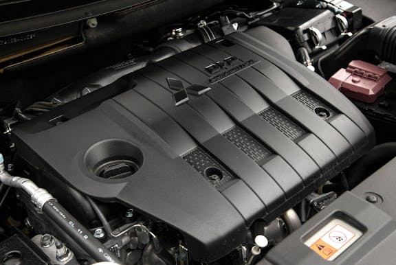 Engine shot of the Mitsubishi Outlander