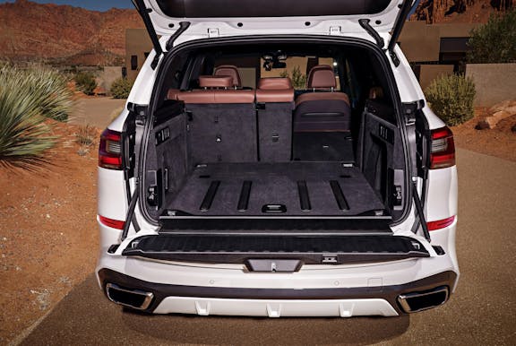 Boot space shot of the BMW X5