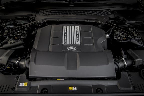 Engine shot of the Land Rover Range Rover Sport