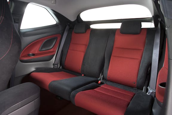 Rear seat shot of the Honda Civic