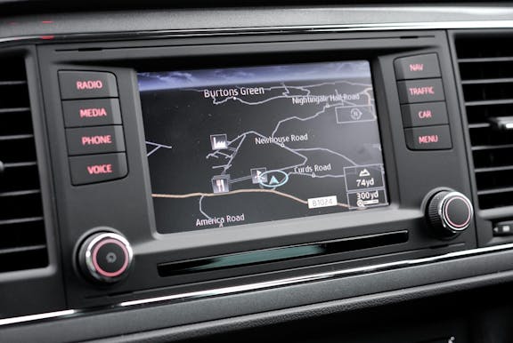 Fascia shot of the Seat Leon